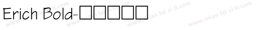 Erich Bold字体转换